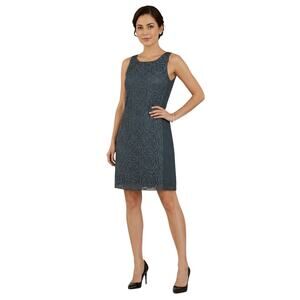 J.Crew Gray Tulle Floral Patterned  Sleeveless Dress, US0